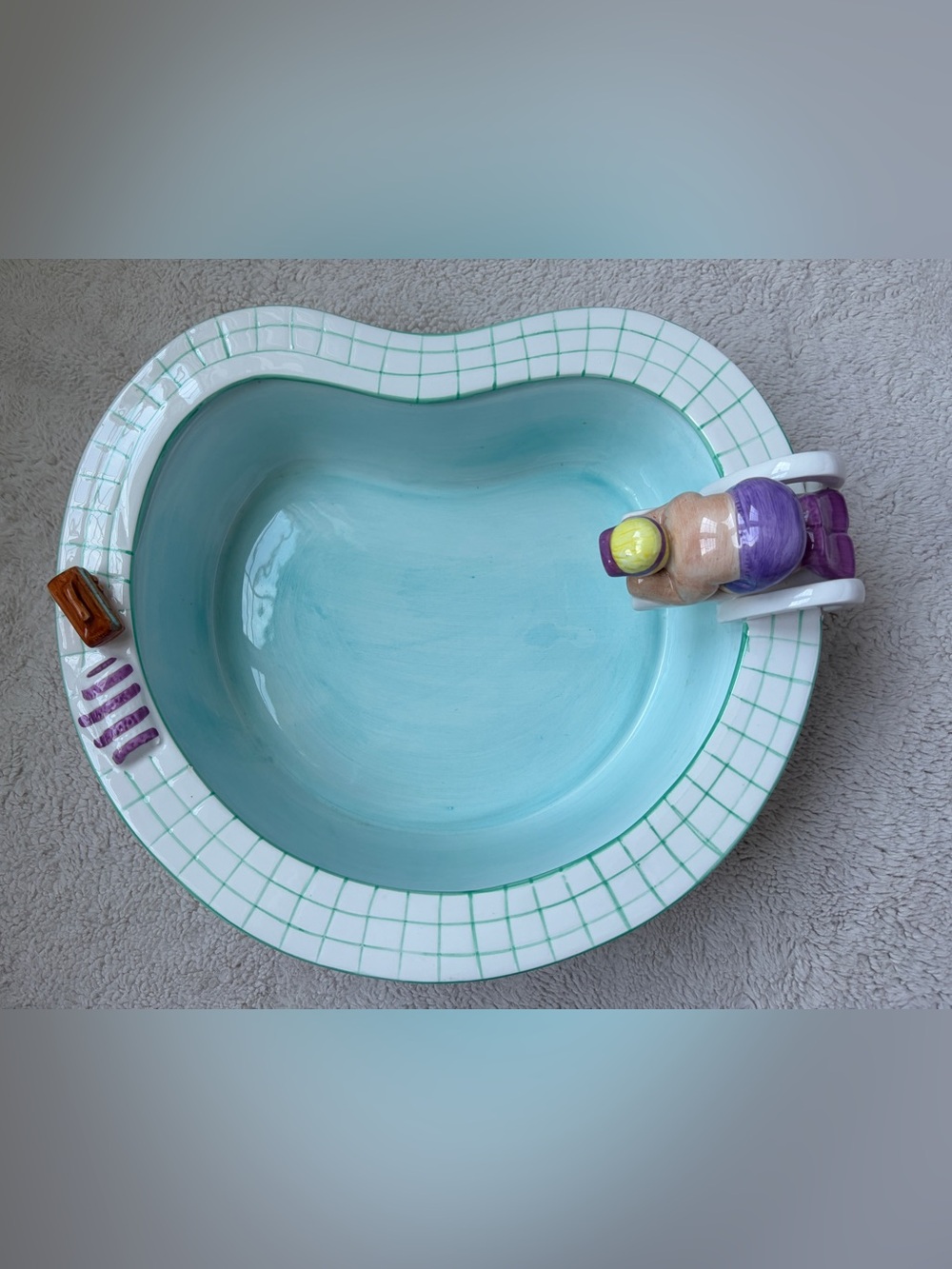 Vintage 1995 Lotus Pool Chip and Dip Bowl Set - Picture 6 of 16